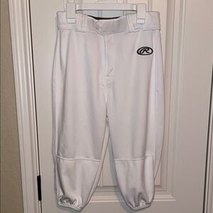 Rawlings White Athletic Baseball Pants